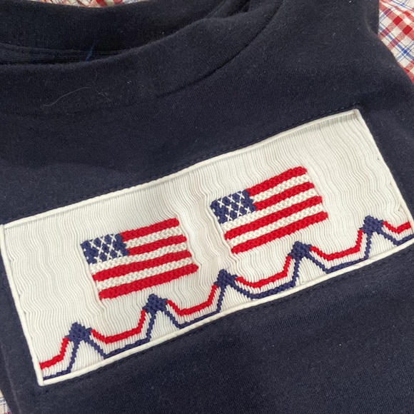 3T Southern Smocked Company Patriotic Shorts Set - Picture 3 of 3